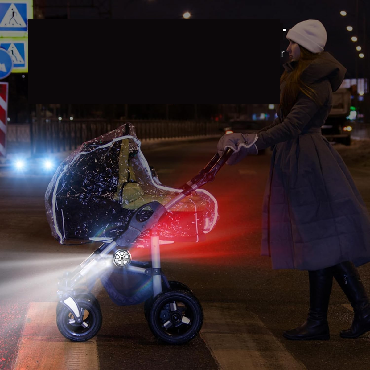 AIWORTHY IP65 wodoodporna lampka oświetlająca do wózka 8 cm 1 sztuka