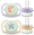 PHILIPS AVENT Ultra Start fopspenen x 2 0-2mnd NACHTTIJD lichtgevend in het donker