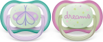 PHILIPS AVENT Ultra Air Night fopspenen x 2 0-6mnd LICHTGEVEND IN HET DONKER