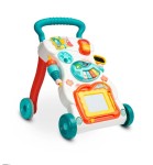 TOYZ Muzikale Educatieve Loopwagen Turquoise - Ontwikkeling en Speelgoed voor Kinderen
