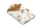 SENSILLO wikkeldoek met oortjes VELVET XL 115x115cm