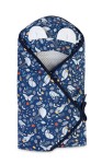 SENSILLO wikkeldoek WAFEL capuchon met oren 90x90cm
