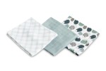 BAMBOE LUIER 3-pack EGEL BLAUW 70X80