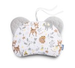 VELVET KINDERWAGENKUSSEN WIT BOSAVONTUUR