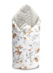 VELVET WIKKELDOEK WIT BOSAVONTUUR 75x75