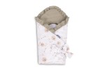 MUSSELINEN INBAKENDOEK PAARDENBLOEMEN BEIGE 75x75