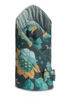 VELVET WIKKELDOEK PARADISE SMARAGD 75x75