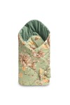 VELVET WIKKELDOEK GROEN VIERKANT 75x75