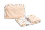 VELVET KINDERWAGENSET MET VOLANTEN PICKNICK PERZIK