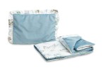 VELVET KINDERWAGENSET MET VOLANTEN WANDELEN BLAUW