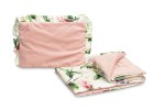 VELVET KINDERWAGENSET MET VOLANT MAGNOLIA ROZE