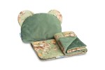 VELVET KINDERWAGENSET GROEN RUIT